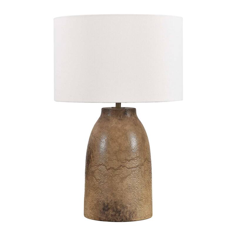 Uttermost Harris Mottled Brown Table Lamp - 18.00" W x 28.25" H x 18.00" D