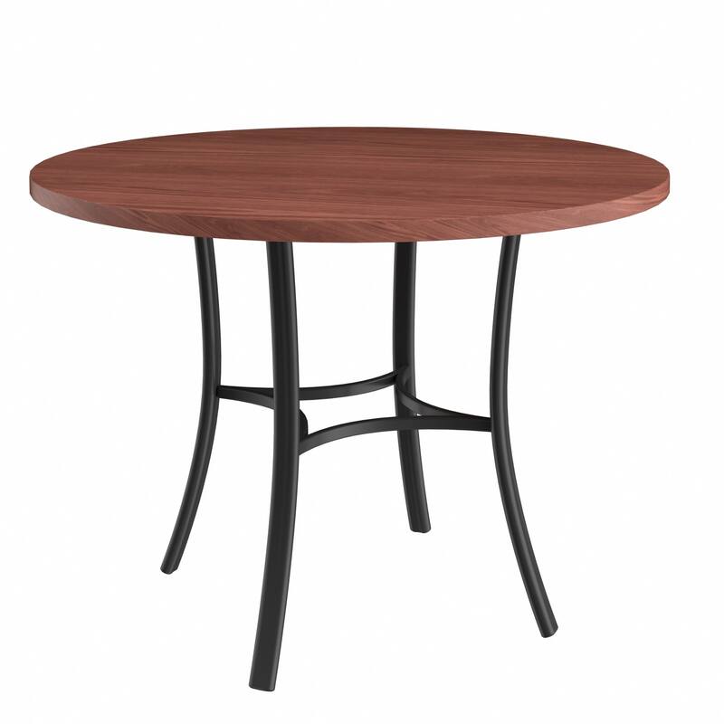 VECELO 36 Inch Round Dining Table for 4 with 400lbs Capacity Sturdy Curved Legs for Kitchen & Dining Room
