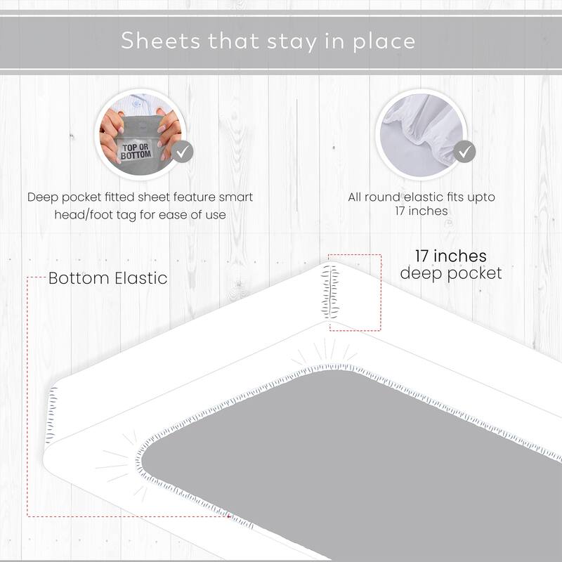 100% Cotton Lightweight & Breathable Percale Weave Sheet Set