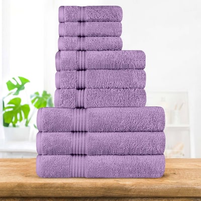 Superior Heritage Egyptian Cotton Absorbent 9-Piece Towel Set