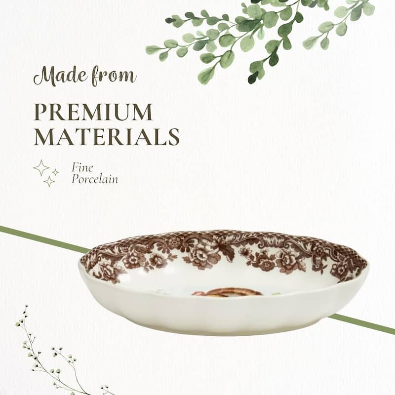 Spode Woodland Oval Fluted Dish