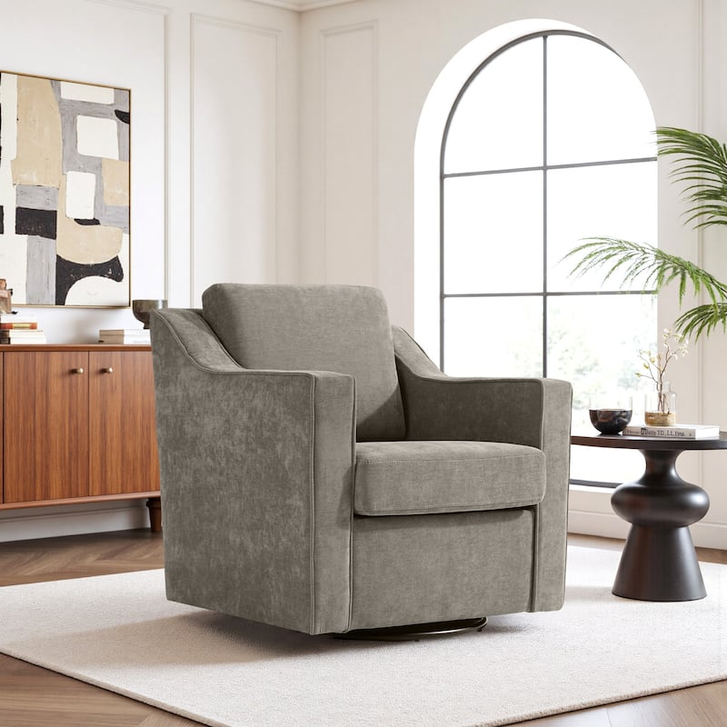 Modern 30.5" W Swivel Armchair Accent chair