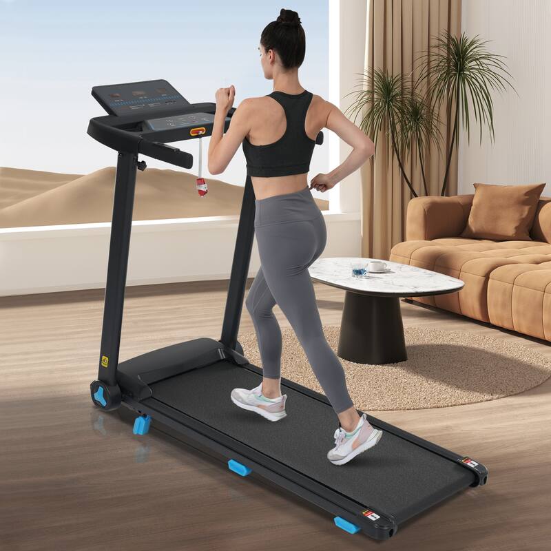 Treadmill with Incline,3.0HP Quiet Foldable Treadmills, 10.0MPH 300 LBS Weight Capacity Home Exercise Equipment Treadmills