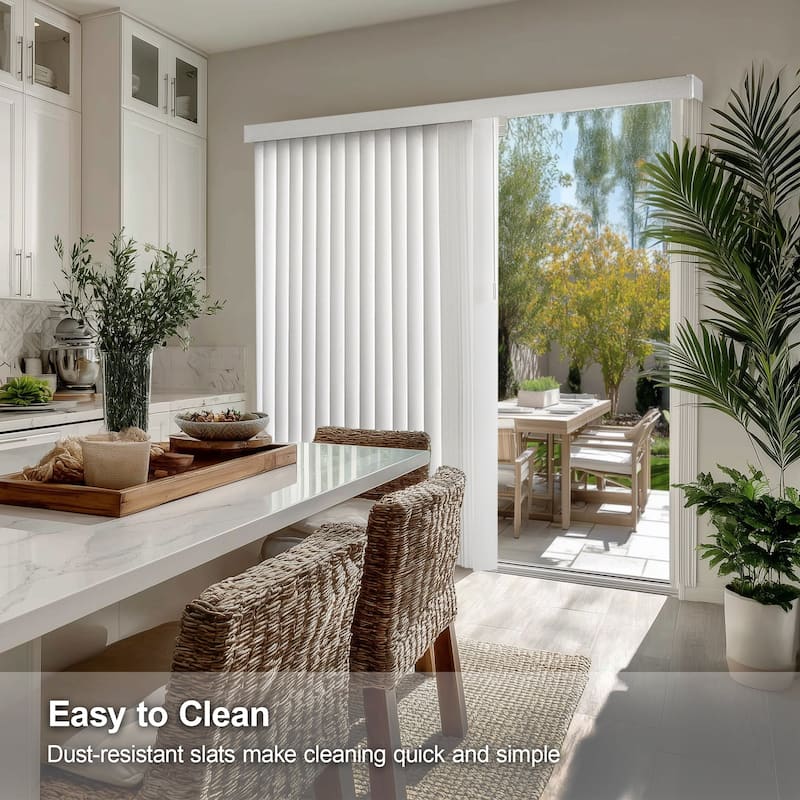 Cordless Vertical Blinds Oxford Alabaster