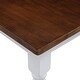 preview thumbnail 7 of 6, Retro Farmhouse Solid Wood Kitchen Dining Table Breakfast Nook, Cherry and White