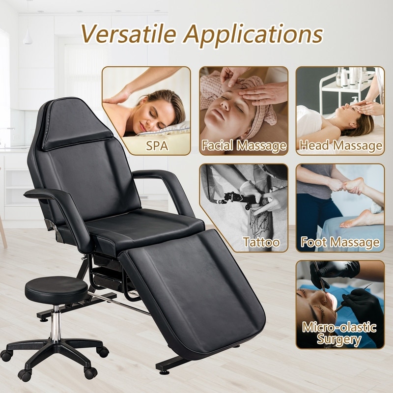 3 Section Facial Bed Table Massage Salon Tattoo Chair On Sale