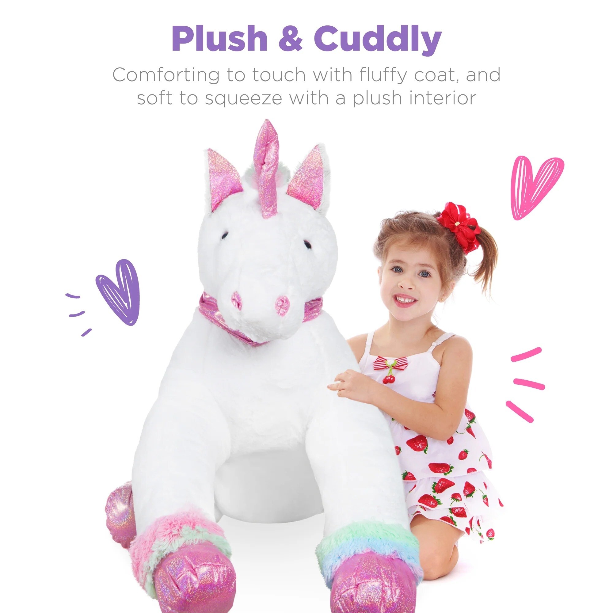 Life size stuffed unicorn top