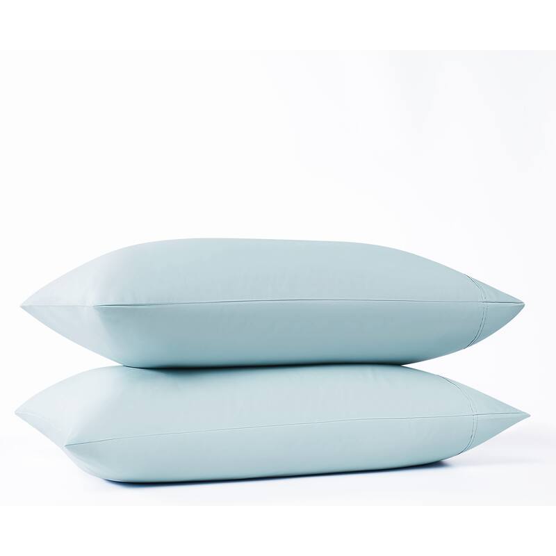 Vince Camuto 1200TC Cotton Blend Cooling Pillowcase Pair - Standard - Light Blue