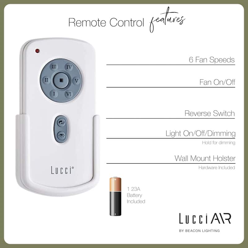 Lucci Air Type A 60-inch DC Ceiling Fan.