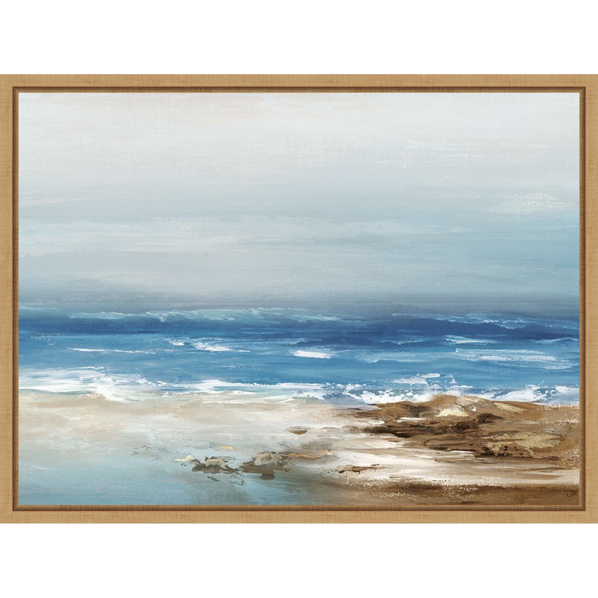 Tranquil Ocean Horizon II by PI Studio Framed Canvas Wall Art Print