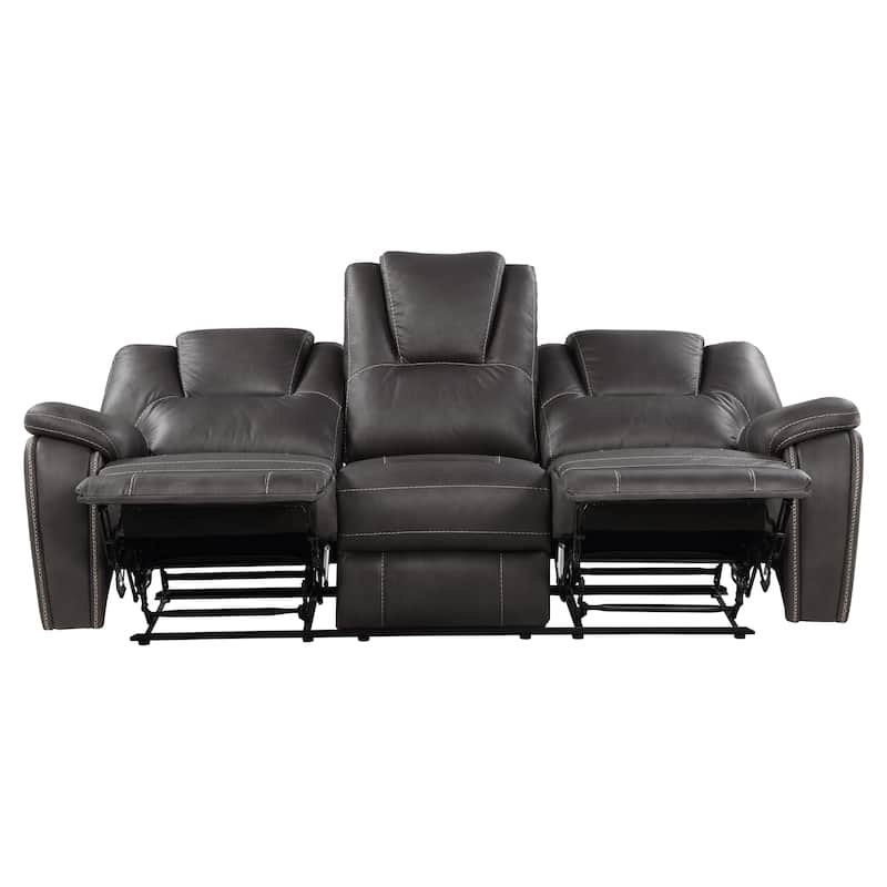 Steve Silver Kameryn Faux Leather Manual Reclining Sofa