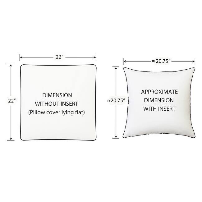 Criss Cross Stripes Throw Pillow with Polyfill Insert, Cream