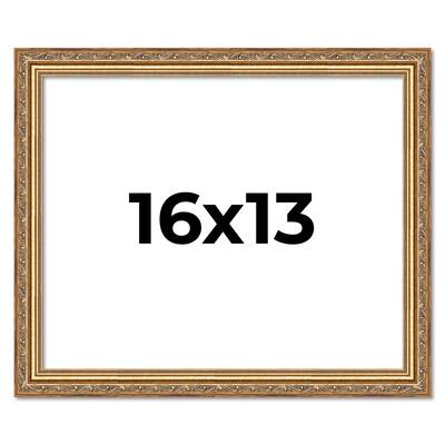 16x13 Frame Red Solid Wood Picture Frame Width 1.75 Inches | Interior Frame Depth 1 13/16 Inches