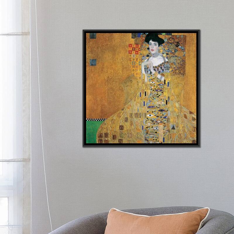 iCanvas "Portrait Of Adele Bloch-Bauer I, 1907" by Gustav Klimt Framed Canvas Print