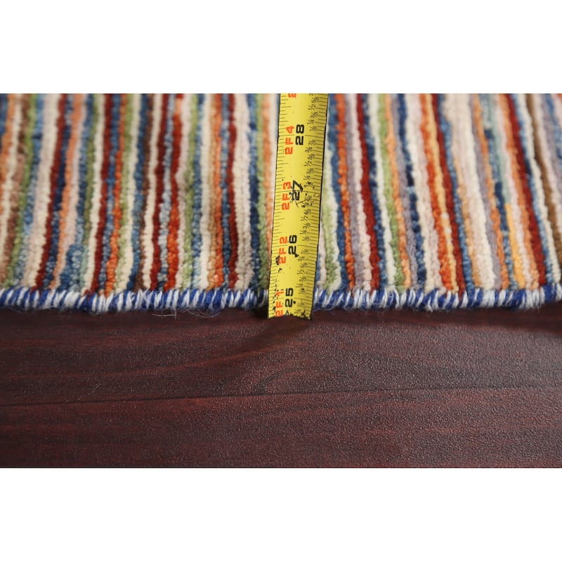 Contemporary Gabbeh Kashkoli Area Rug Wool Hand-knotted Bedroom Carpet - 4'9" x 6'4"