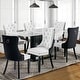 preview thumbnail 79 of 99, High-end Tufted Velvet Upholstered Nailhead Dining Chair Set of 6 Set of 6 - White Black