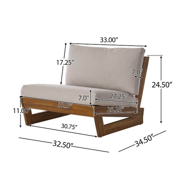 dimension image slide 2 of 3, Sherwood Outdoor Club Chairs (Set of 2) by Christopher Knight Home