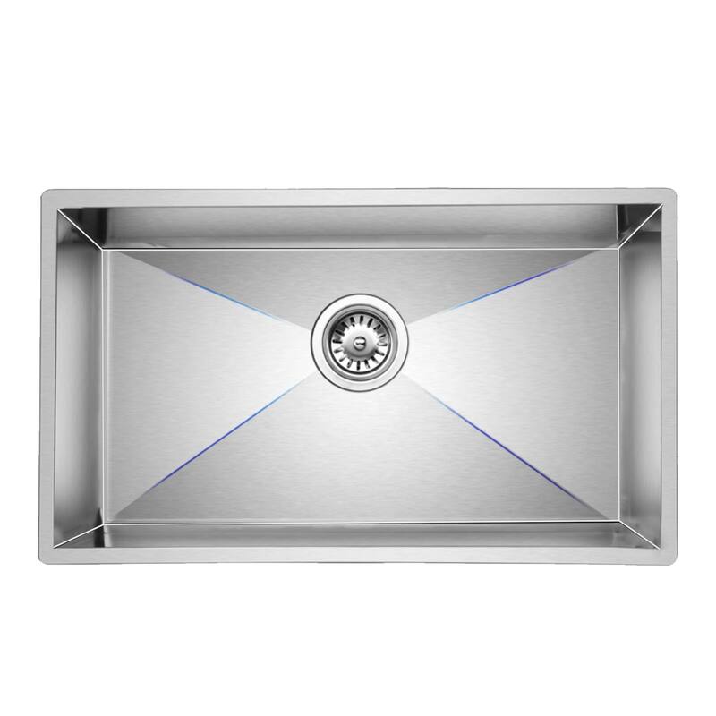 Topcraft Undermount Stainless Steel Single Bowl Kitchen Sink - 32*19 - 32*19