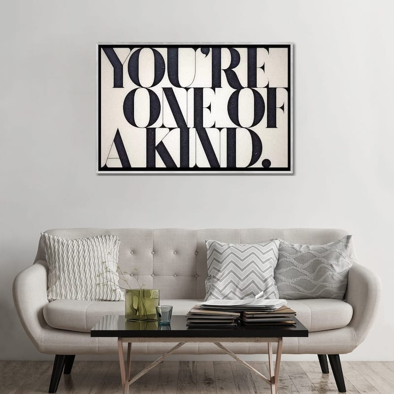 iCanvas "One Of A Kind" by 33 Broken Bones Framed