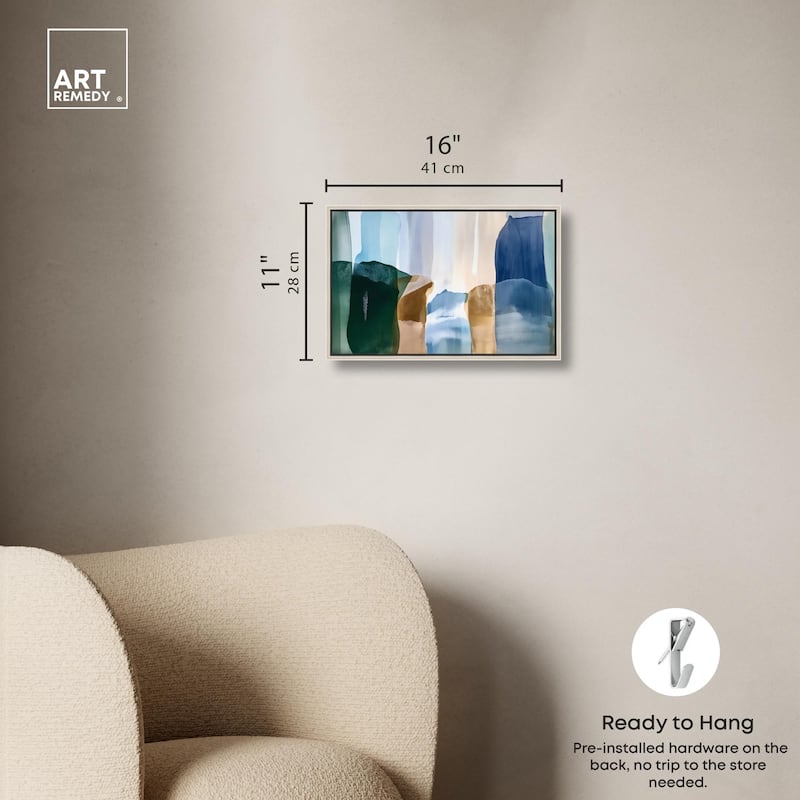 Contoured Calm II Canvas by Art Remedy