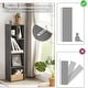 preview thumbnail 25 of 34, VECELO Set of 2 Open Bookshelf Set 4-Tier Five Irregular Cube Bookcase Multipurpose Storage Organizer for Small Spaces