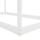 preview thumbnail 4 of 7, Wooden Twin Bed Frames w/Roof, Montessori House Shaped Floor Bed for Kids Girls Boys, Sturdy Framework, Easy Assembly, No Noise