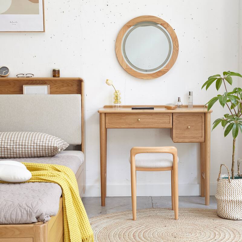 Christopher Knight Home - Natural Beech Solid Wood Make-up Stool Bed Bench