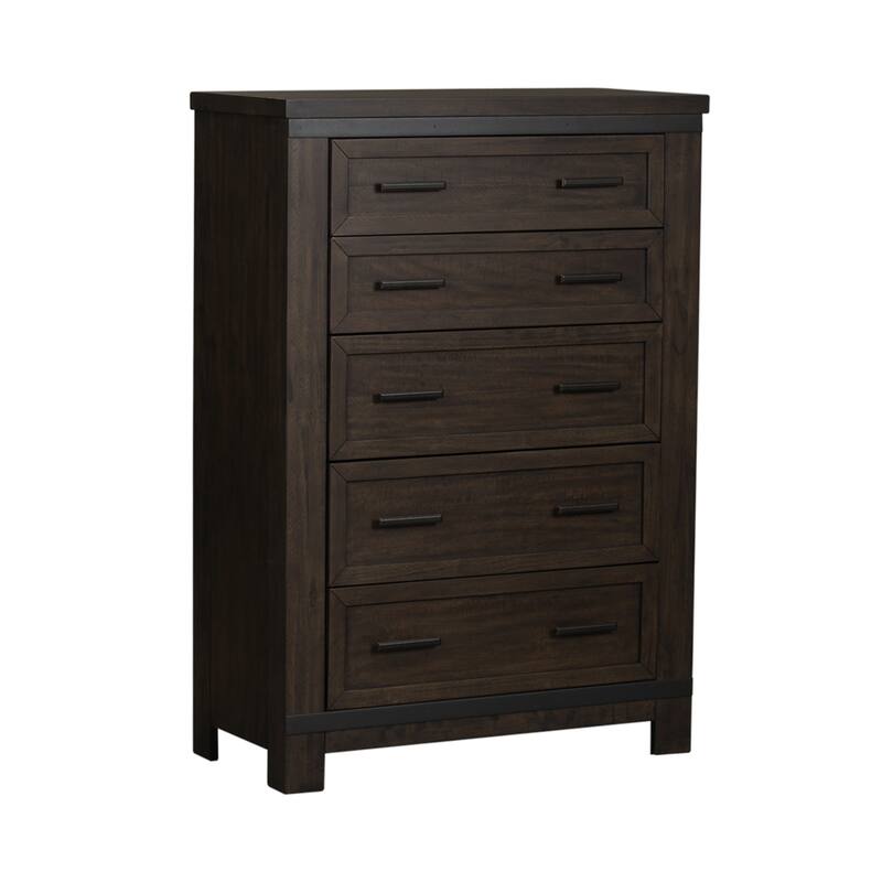 Liberty Furniture Thornwood Hills Panel Bed, Dresser & Mirror, Chest, Night Stand -California King, King or Queen