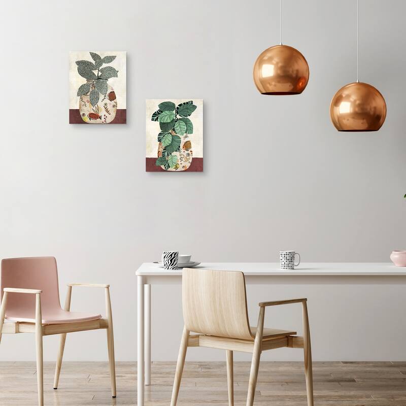 Fish Pots I & III Canvas Art Prints