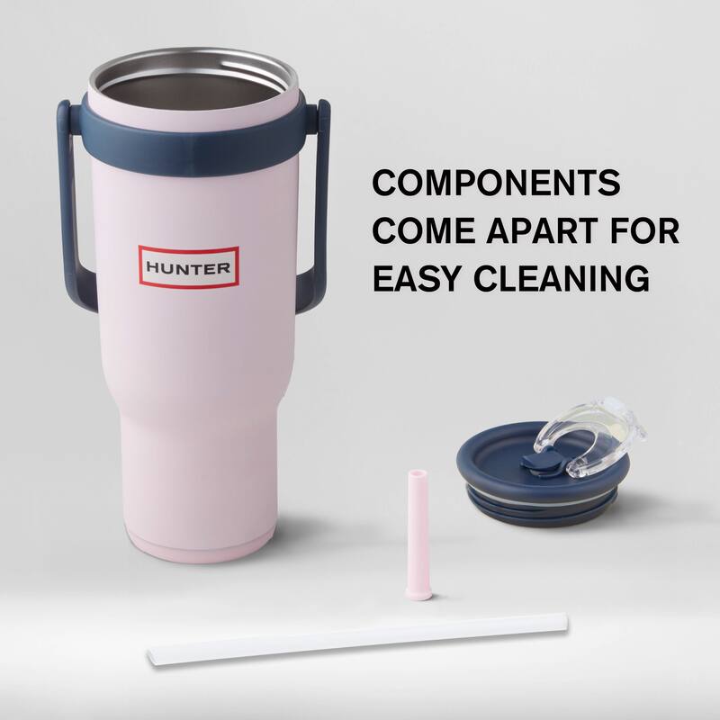 Hunter SwiftSip Hydration Stainless Steel Tumbler with Screw-Top Lid and Flip Carry Handle