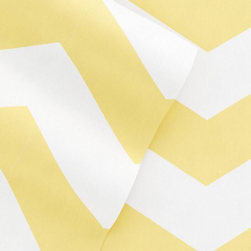 Becky Cameron 4-pieceDeep Pocket Arrow Pattern Bed Sheet Set - Full - Yellow