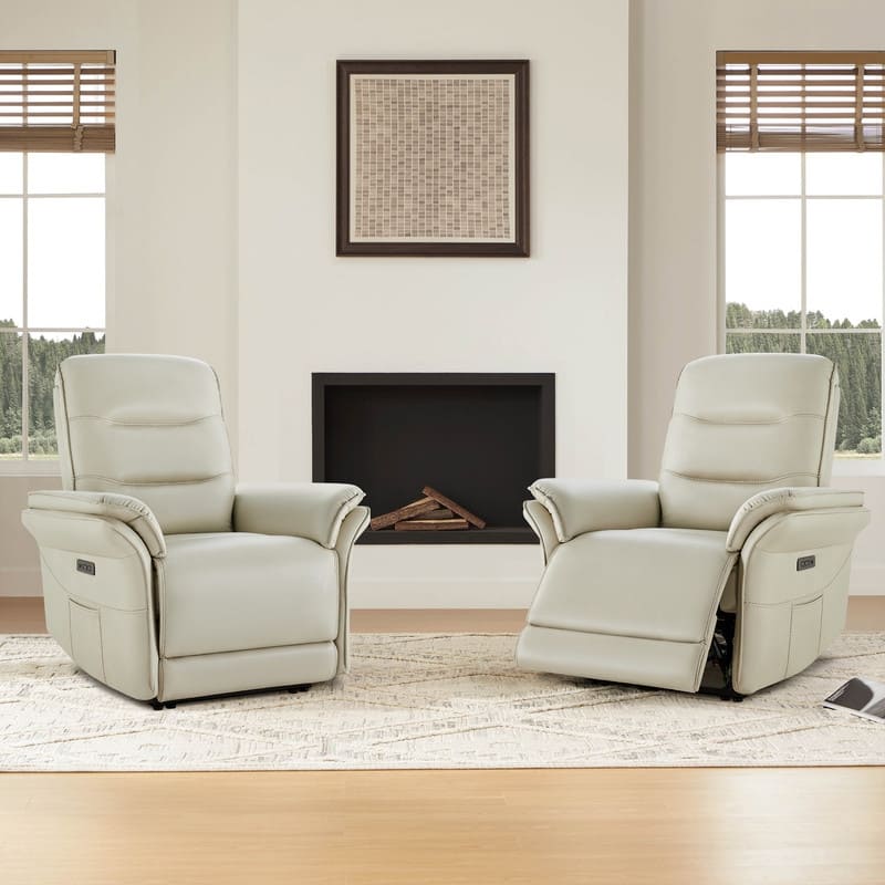 Spruce & Spring Dual Motor Zero Gravity Power Recliner with Power Headrest