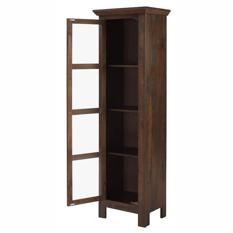 The Beach House Design Sunrise Narrow Cabinet Glass Door Compact Storage