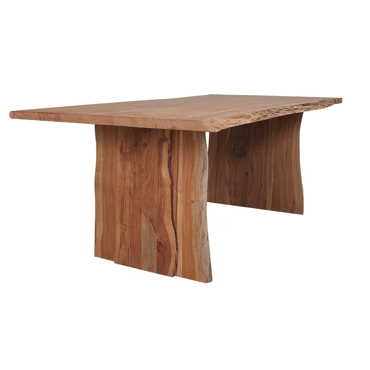 Solid Acacia Wood Dining Table Overstock 32675620
