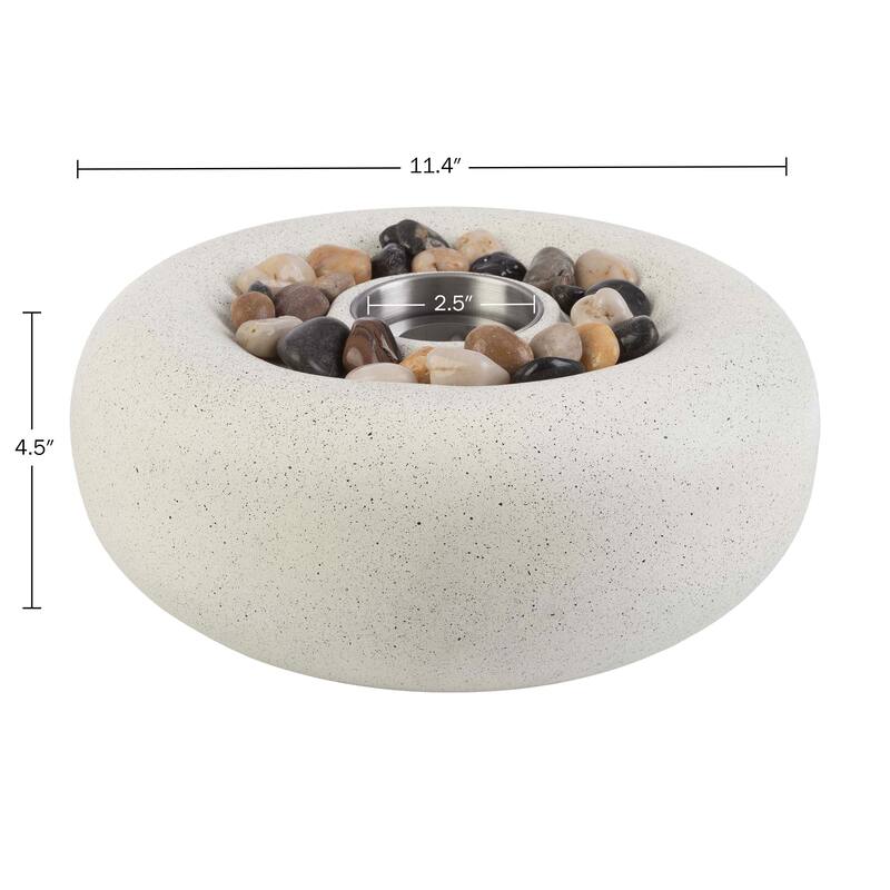 Pure Garden Bioethanol or Rubbing Alcohol Smokeless Tabletop Fire Pit