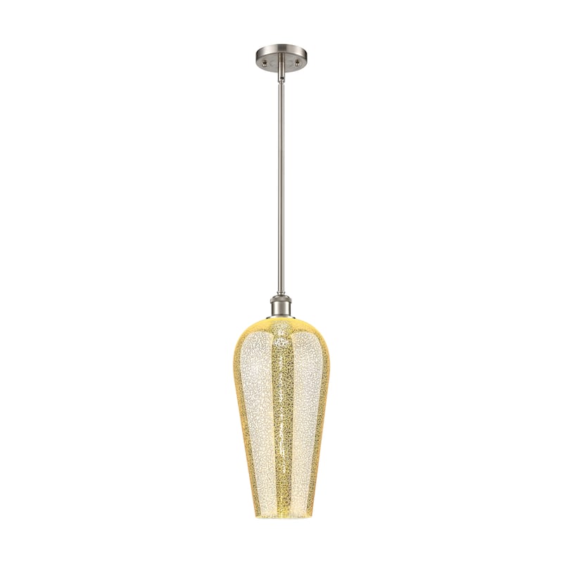 Innovations Lighting Endless Possibilities Ballston - Chelsea - 1 Light 8" Stem Hung Mini Pendant - Mercury/Brushed Satin Nickel