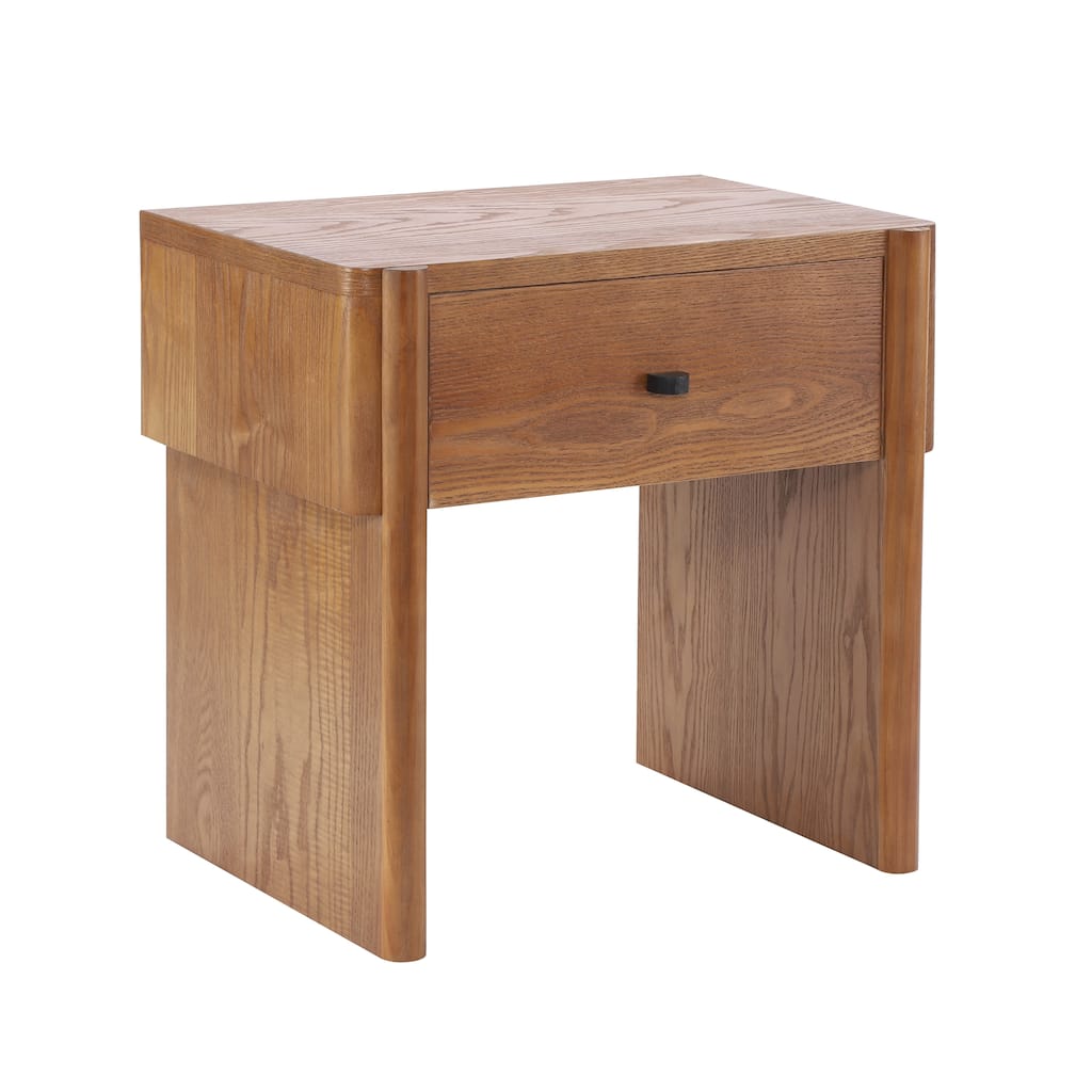 Christopher Knight Home - Modern Minimalist Wood Nightstand with Single Drawer