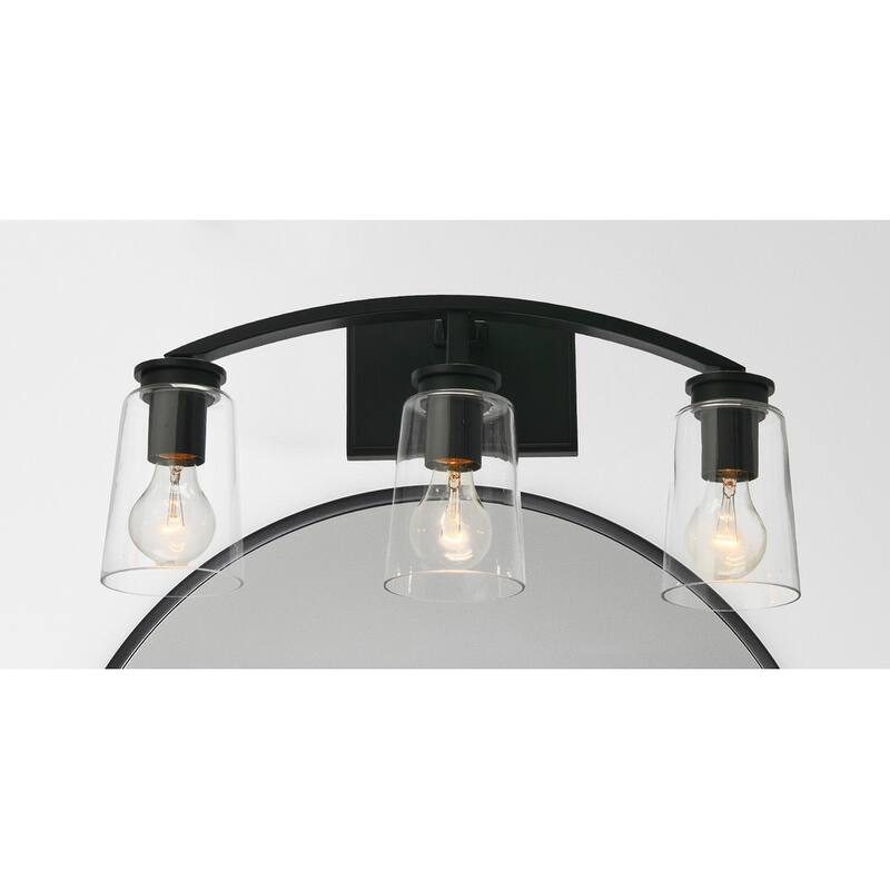 Robert Stevenson Lighting Laguna - Metal and Glass Vanity Light