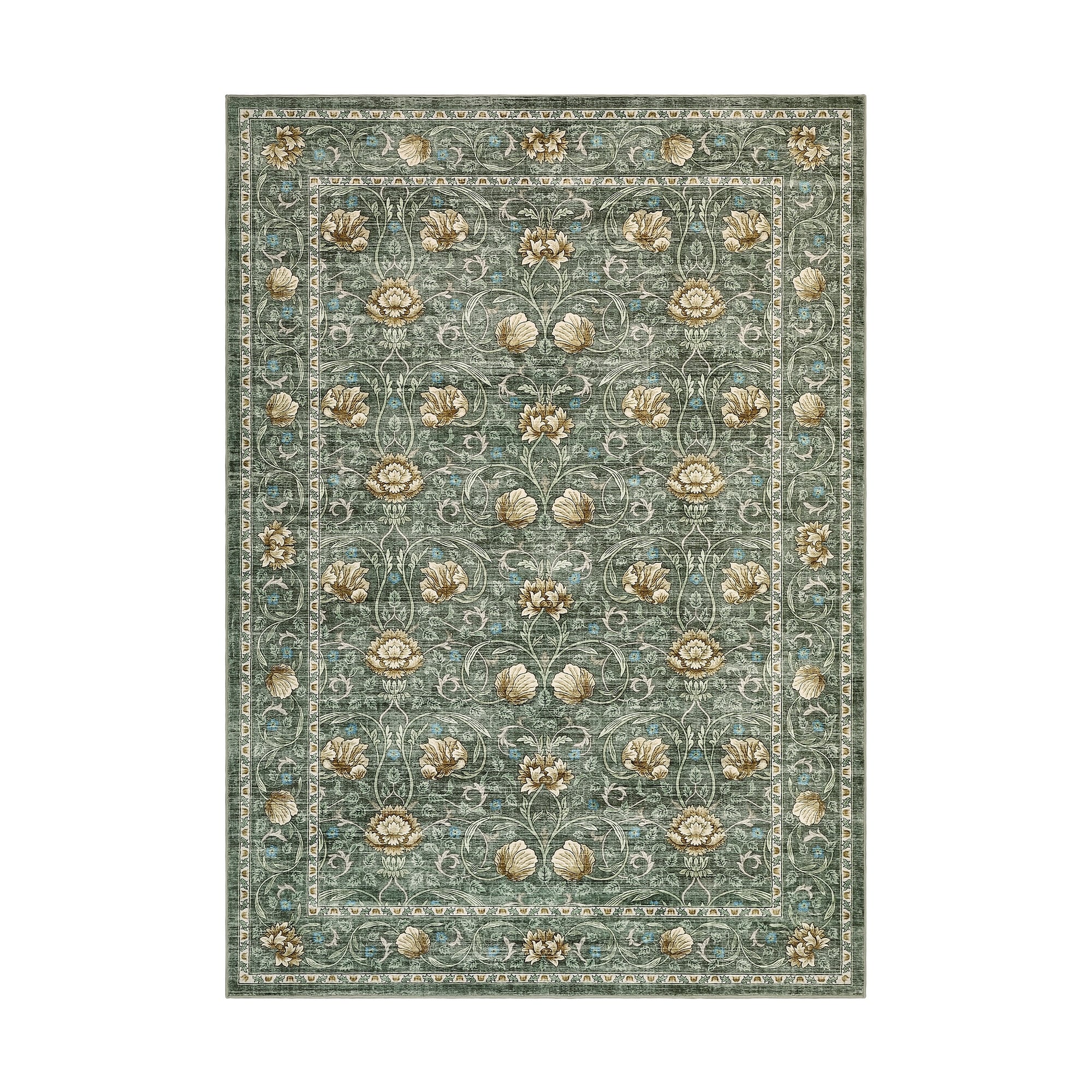 Garvee William Morris Style Floral Area Rug - Overstock - 43897389