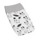 preview thumbnail 1 of 4, Sweet Jojo Designs Black and White Fox Collection Changing Pad Cover