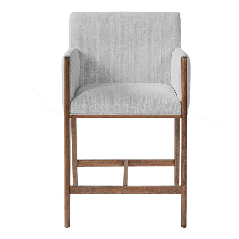 Christopher Knight Home - Modern Upholstered Counter Stools with Arms - Set of 2