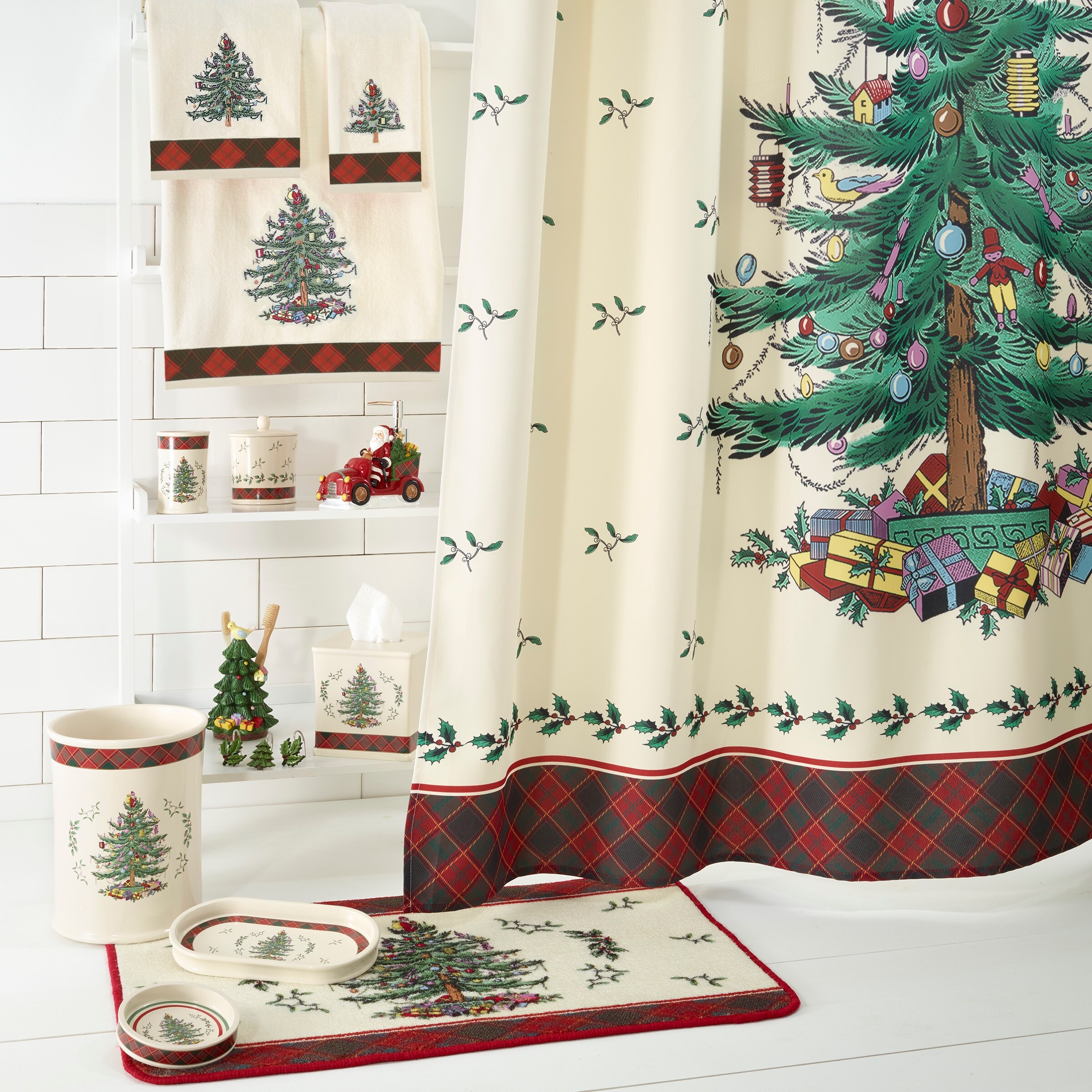 Christmas Tree Set of 3 Kitchen Towels (Green)