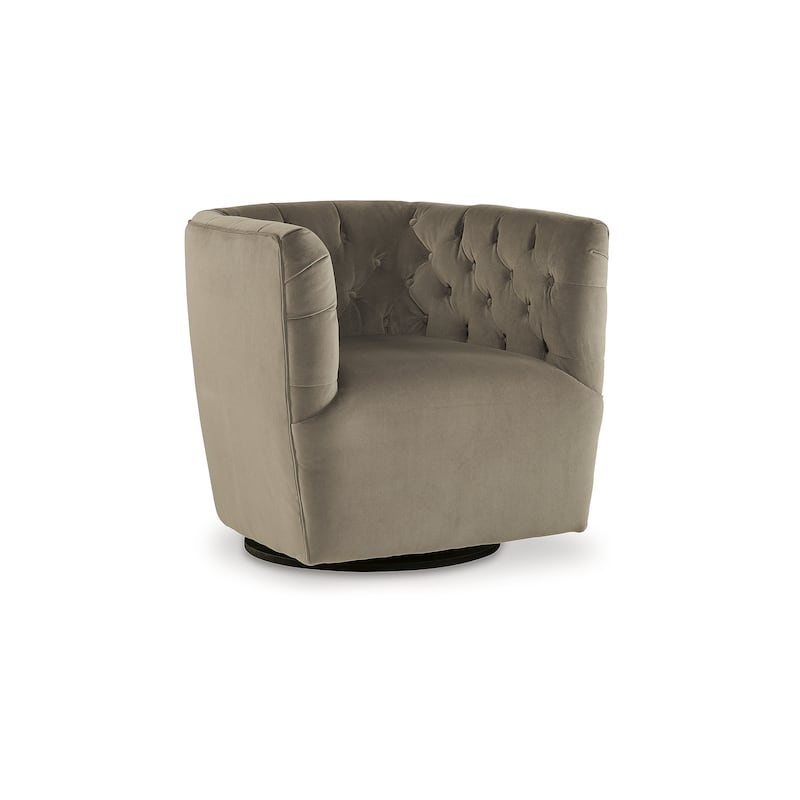 Signature Design by Ashley Hayesler Brown Swivel Accent Chair - 33"W x 32"D x 31"H