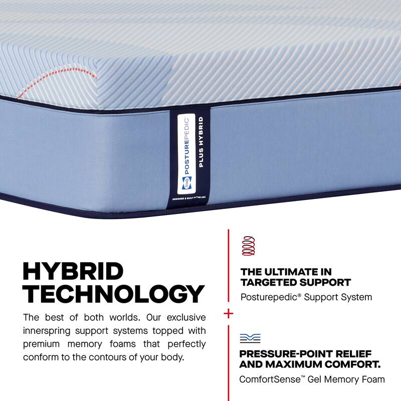 Sealy Posturepedic® Plus Glenshaw 13" Medium Tight Top Hybrid Mattress