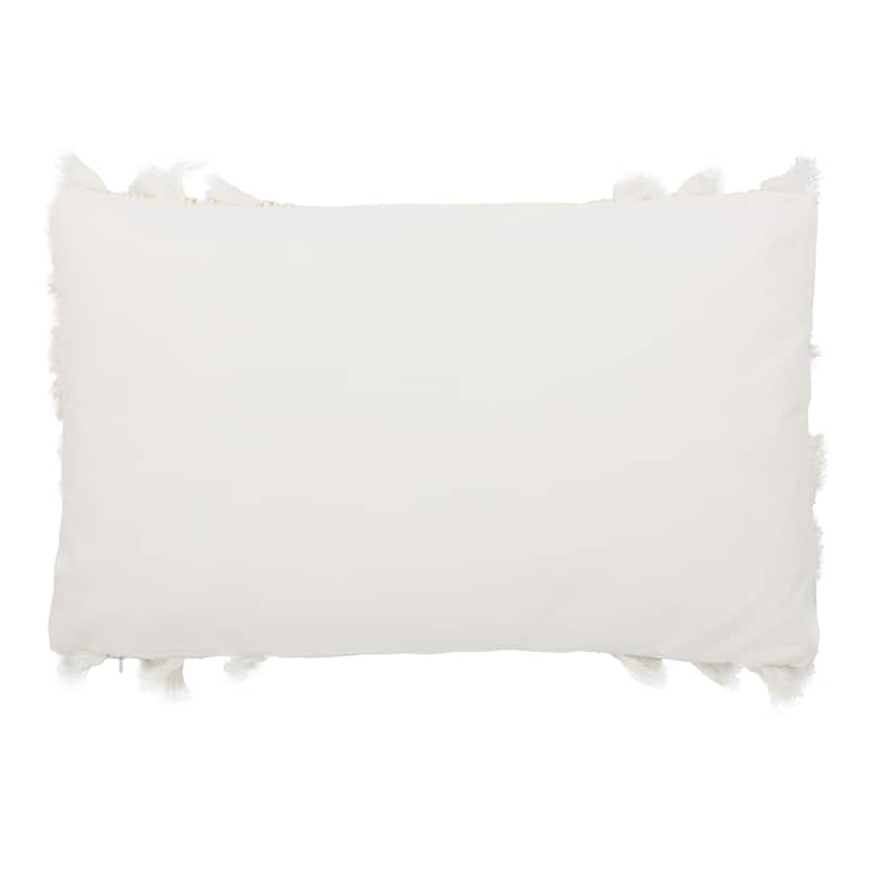 SAFAVIEH Ilmi Boho Fringe Decorative Accent Throw Pillow