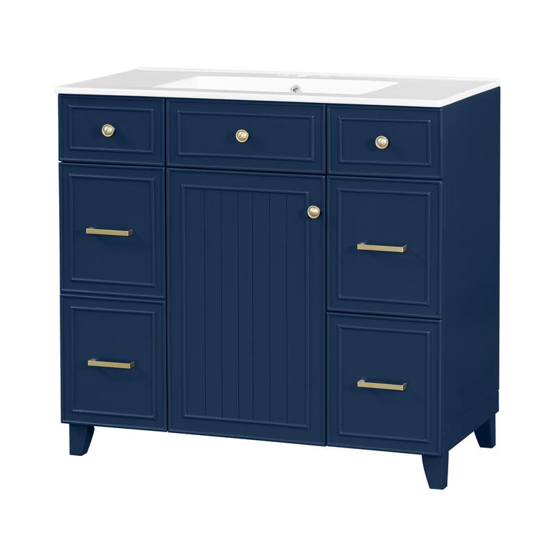 GDFStudio - Zyra Wood 36" Bathroom Vanity