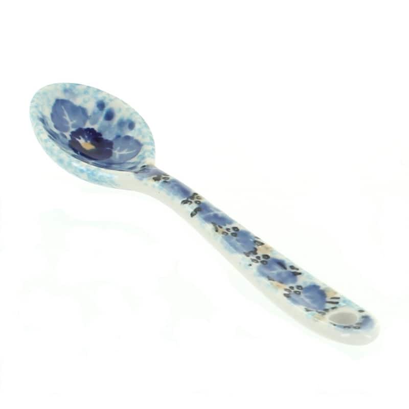 Blue Rose Polish Pottery 592 Ceramika Artystyczna Sugar Spoon - Joanna