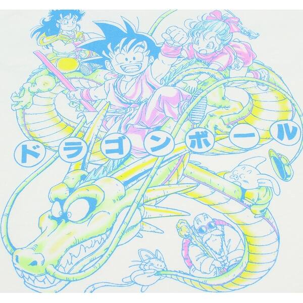Shop Dragon Ball Pastel Colored Shenron And Goku Graphic Print