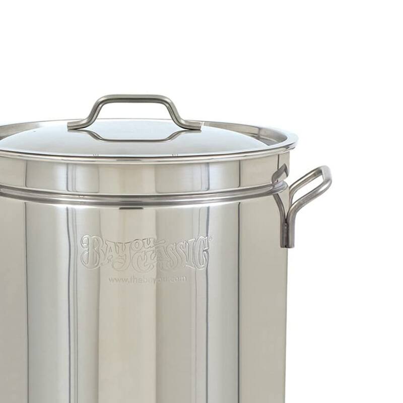 Bayou Classic 44 Quart Stainless Steel Stockpot with Vented Lid, BC-1144, Silver - 12.14