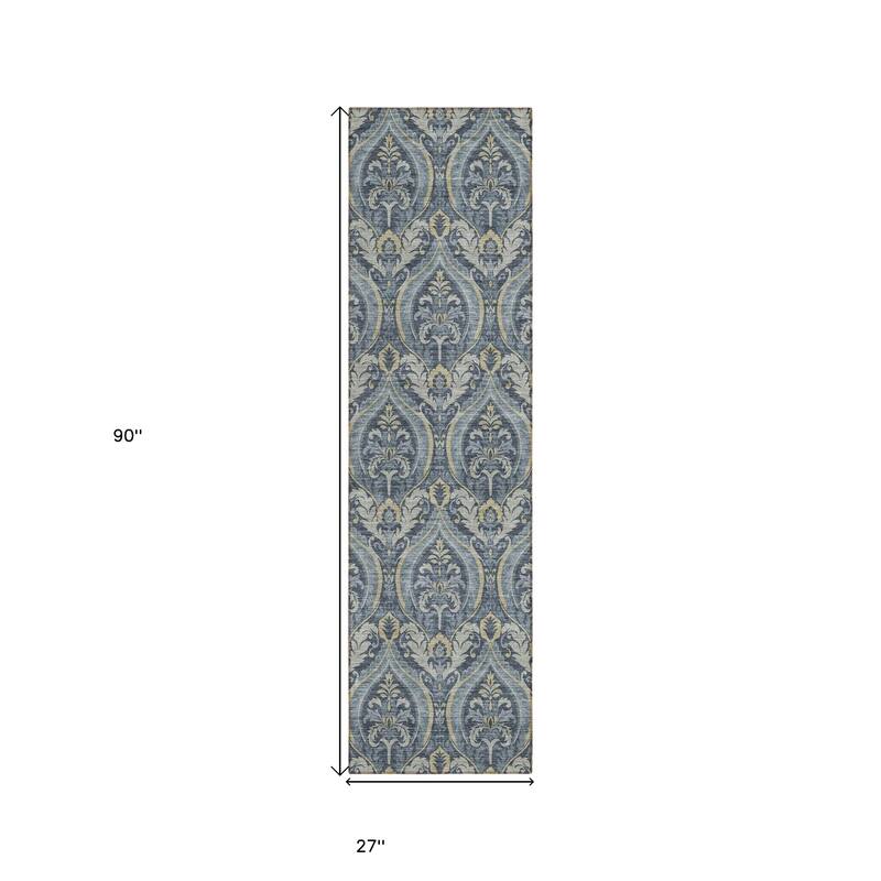 Rami Graceful Floral Weather Resistant Classic Meets Modern Outdoor Rug